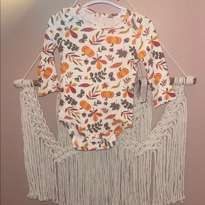 Baby Starters My 1st Thanksgiving Onesie - Brown and Orange